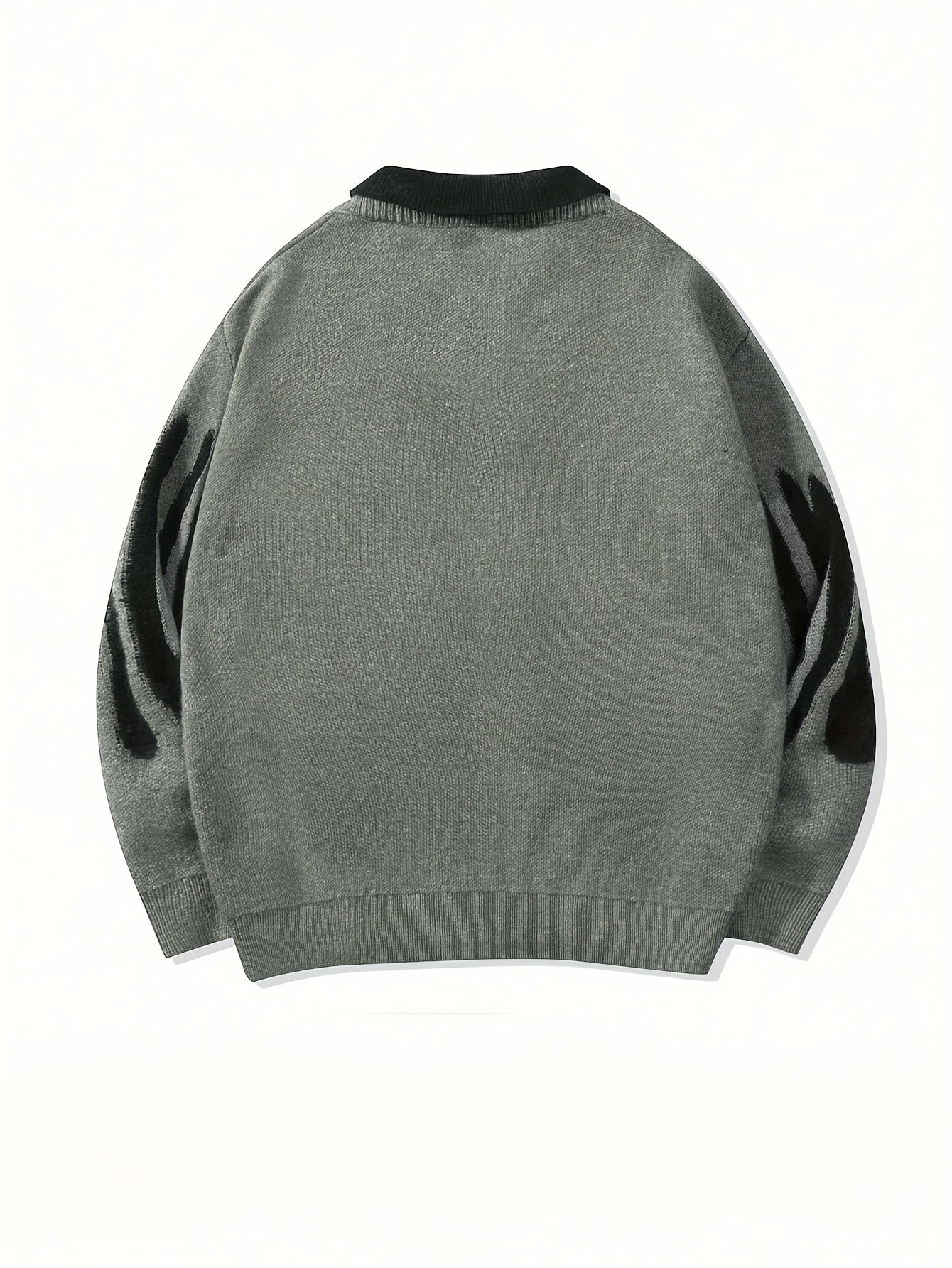 Suéter Casual de Hombre – Estilo College, Oversize