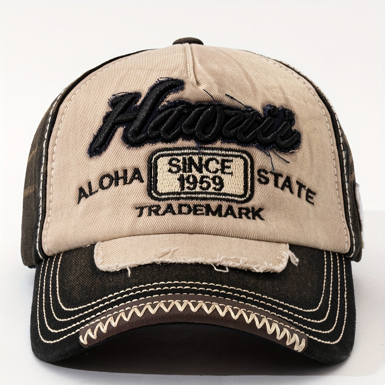 Gorra Hawaiana Vintage 3D – Unisex, Snapback Ajustable