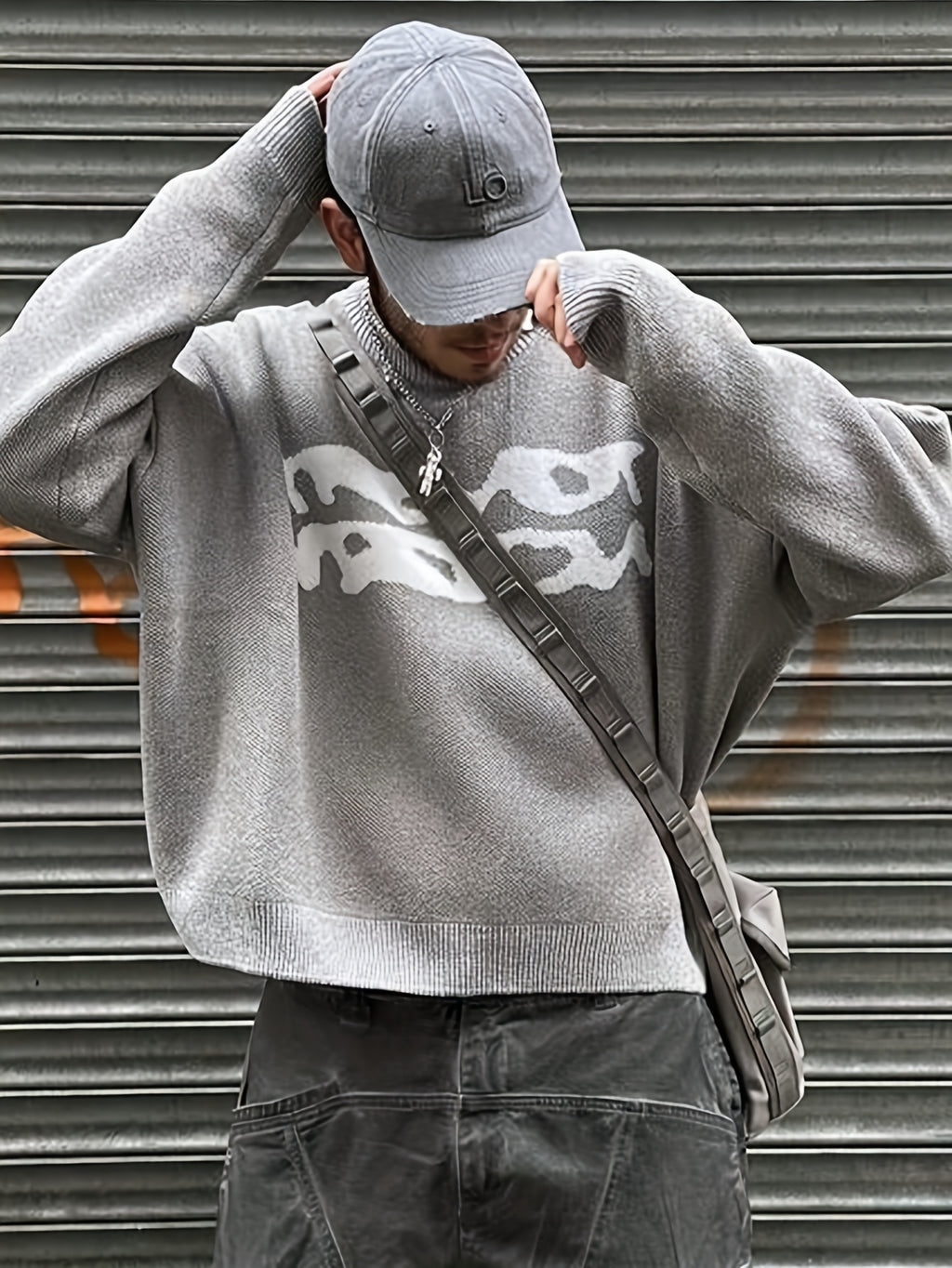 Suéter Oversize Unisex – Punto Color-Block, Cuello Redondo