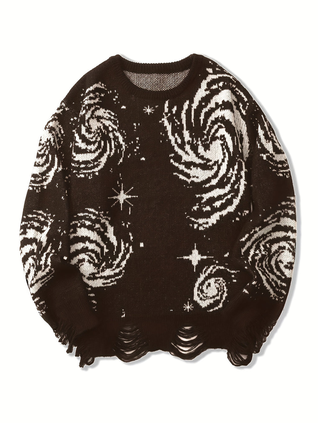 Suéter Galaxy – Hombre, Punto Casual, Cuello Redondo