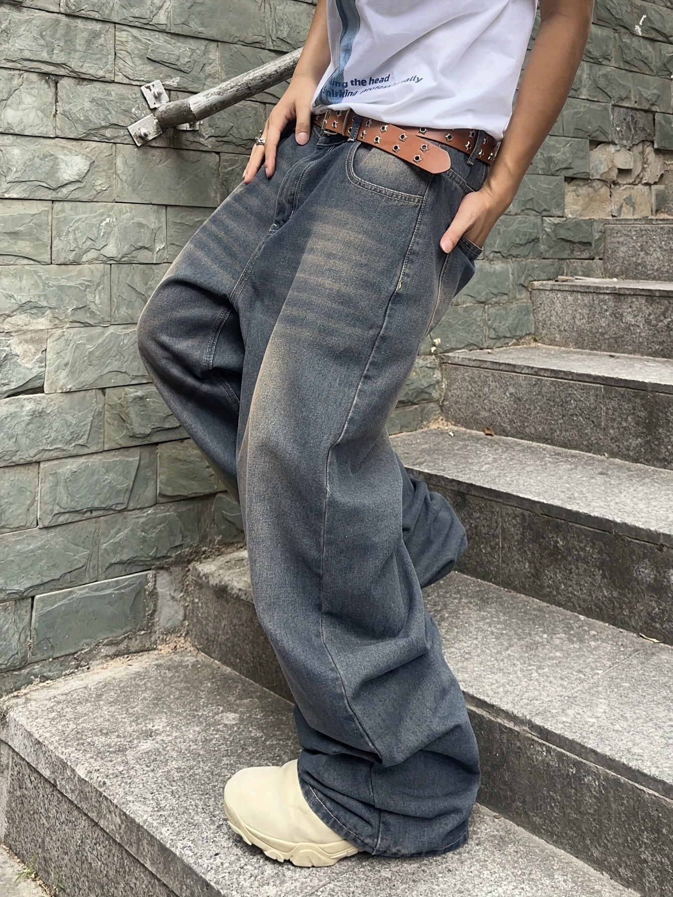 Vaqueros Urbanos de Corte Holgado – Denim Azul