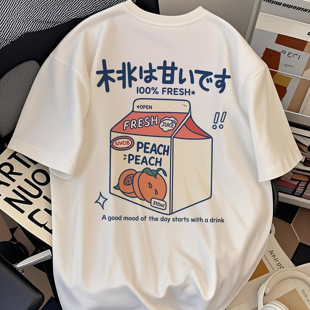 Camiseta Privathinker – Hombre, Diseño Japonés “Delicious Drink”