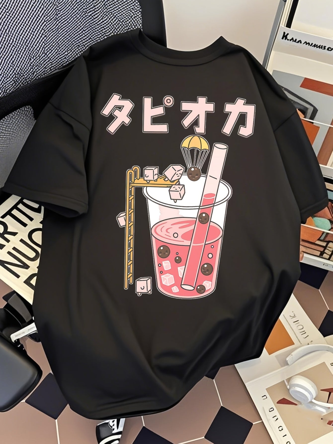 Camiseta Privathinker – Hombre, Diseño Japonés “Delicious Drink”