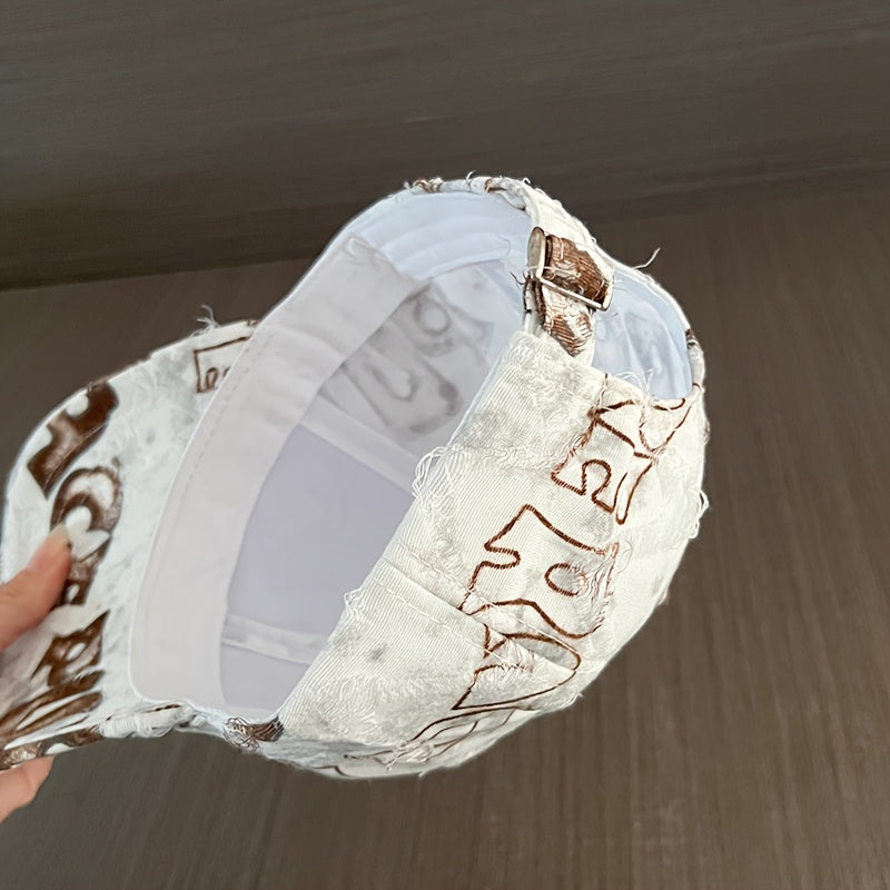 Gorras Vintage con Letras – Unisex, Desgastado