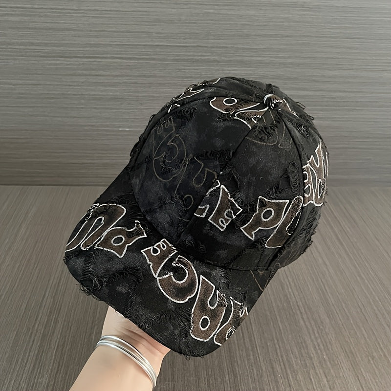 Gorras Vintage con Letras – Unisex, Desgastado