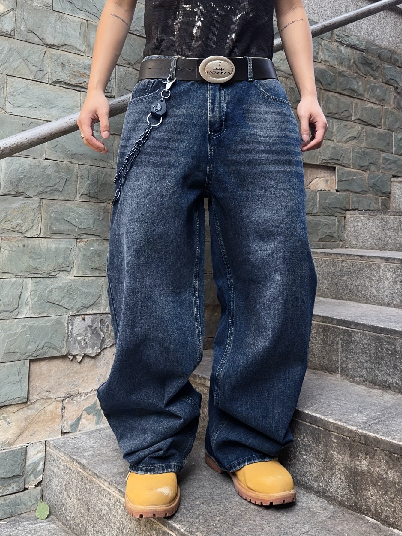 Vaqueros Urbanos de Corte Holgado – Denim Azul