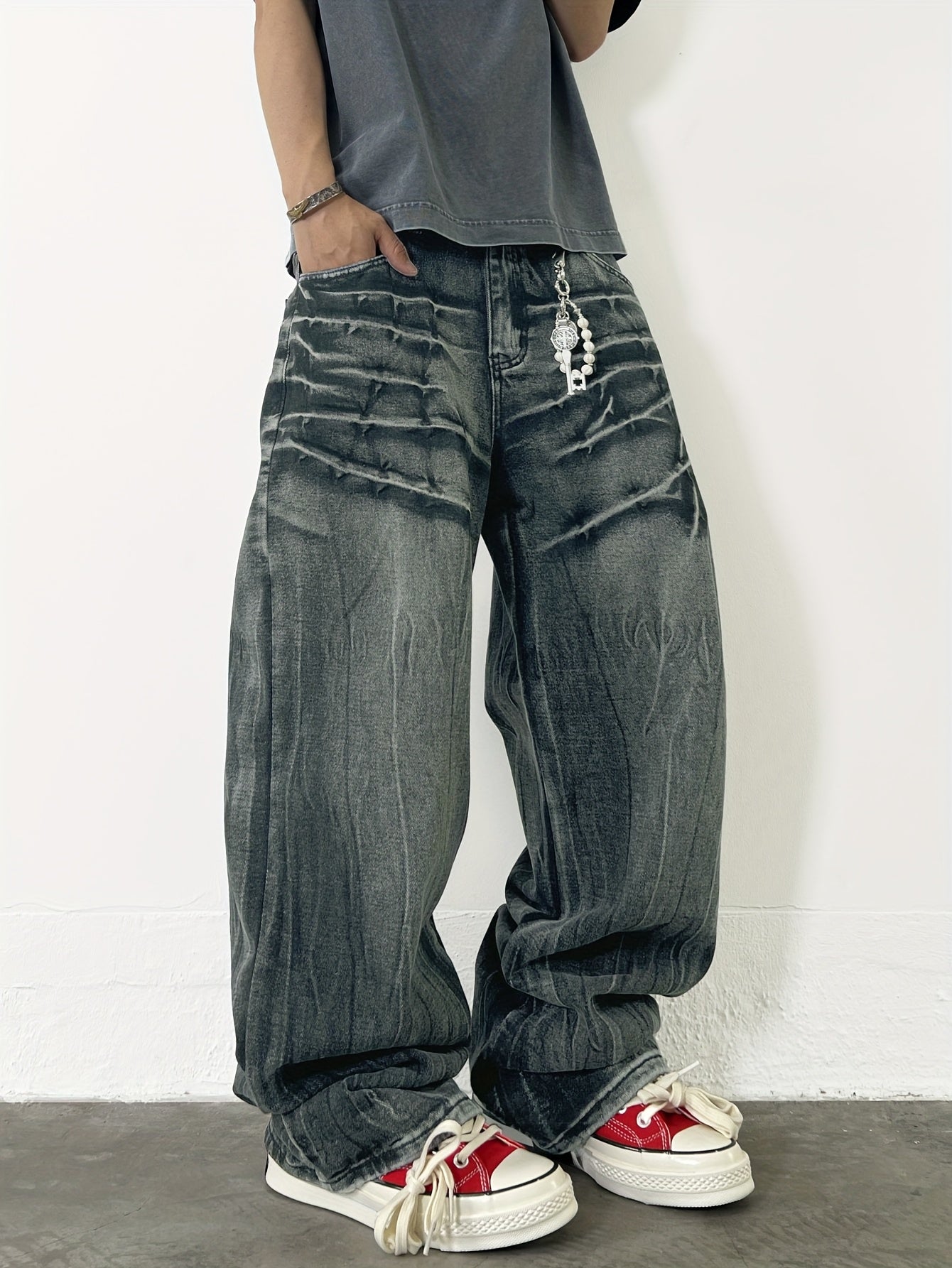 Vaqueros Anchos Relámpago – Estilo Retro Americano