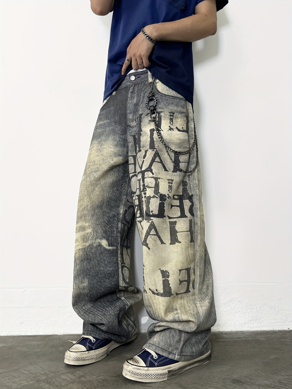 Vaqueros Holgados Degradados – Estilo Urbano Americano