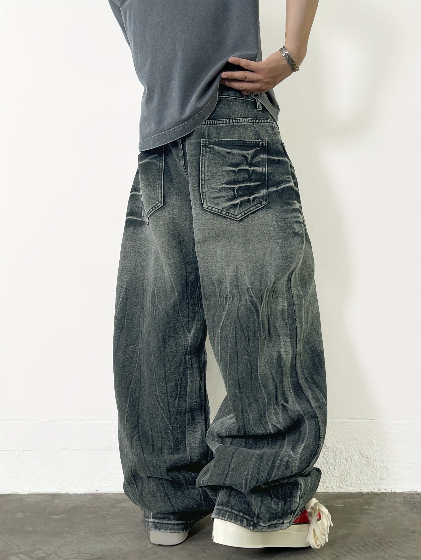 Vaqueros Anchos Relámpago – Estilo Retro Americano