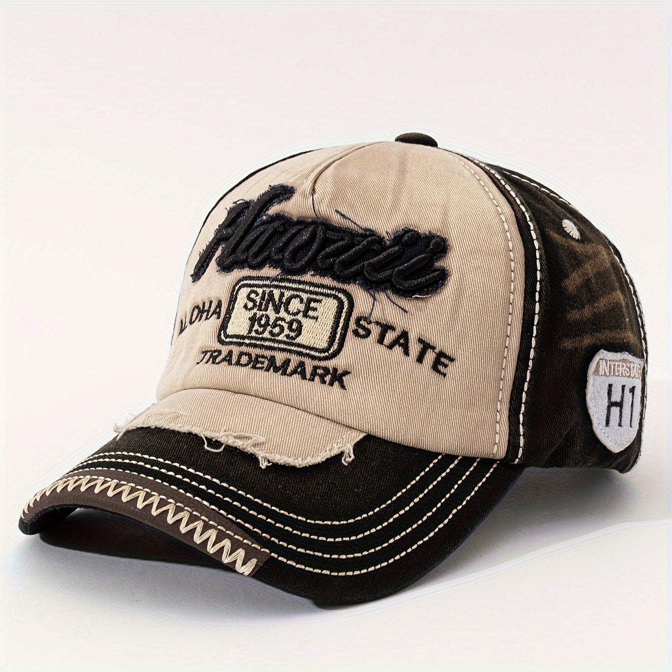 Gorra Hawaiana Vintage 3D – Unisex, Snapback Ajustable