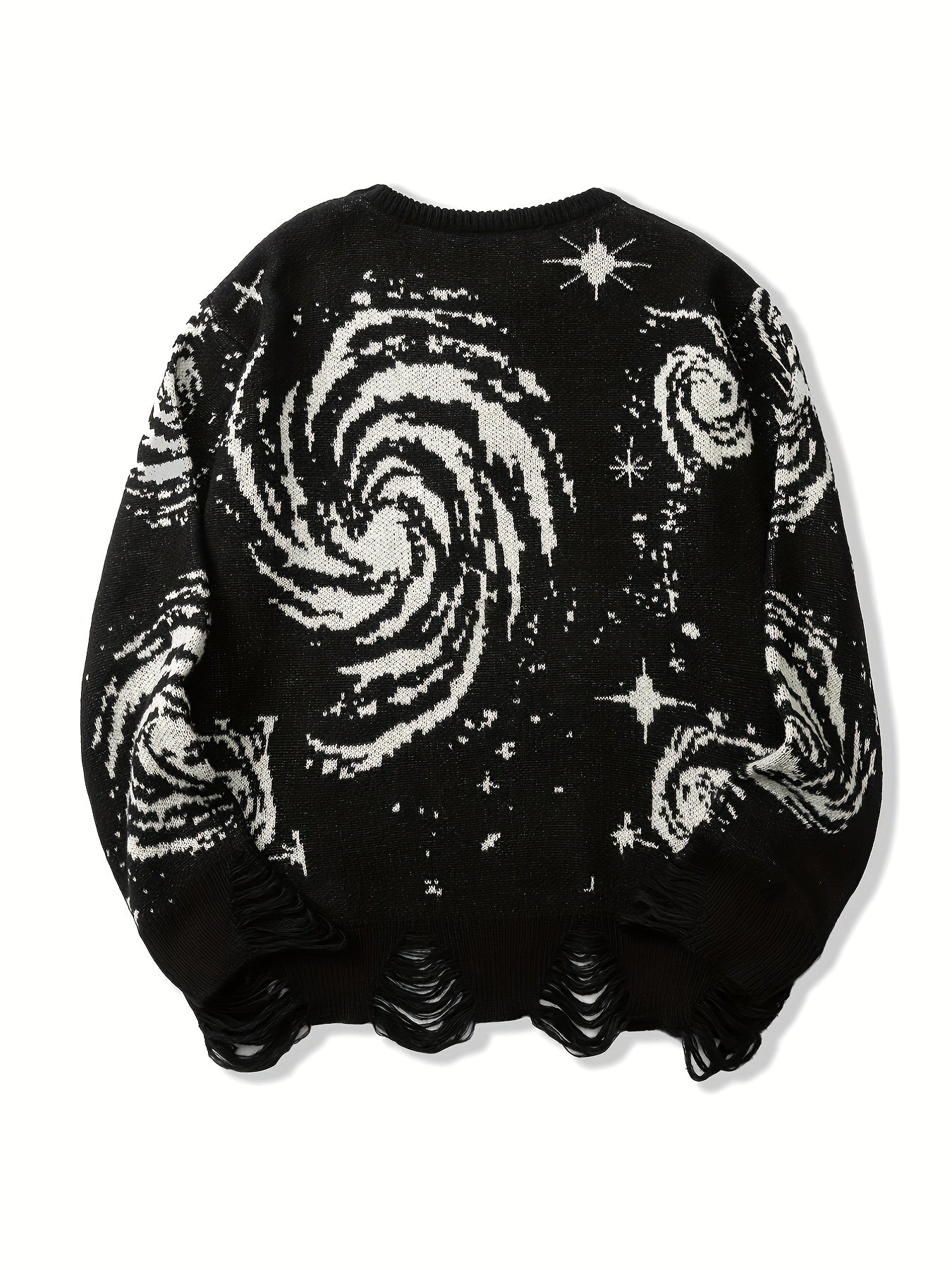 Suéter Galaxy – Hombre, Punto Casual, Cuello Redondo