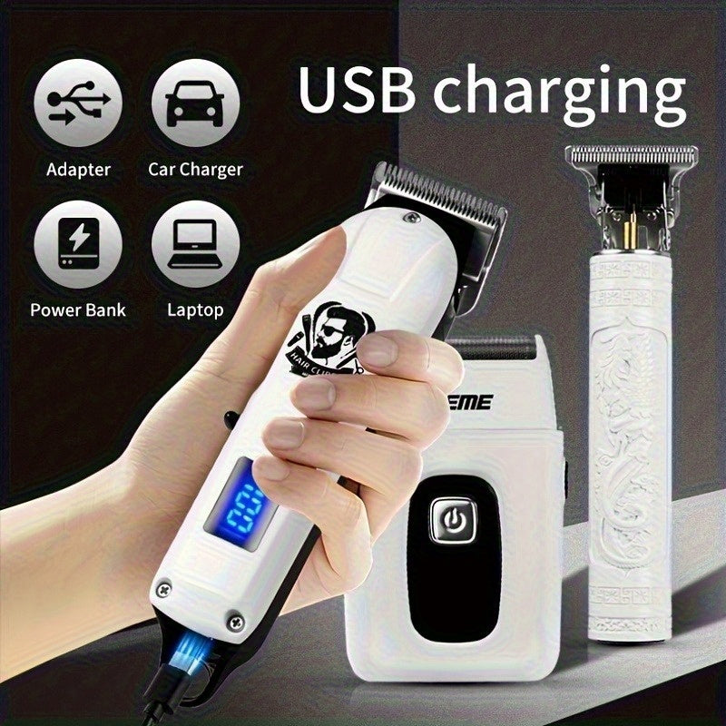 Weeme Hair Clipper & Shaver Set 3 en 1 – Hombre, Estilo Profesional y Barbería