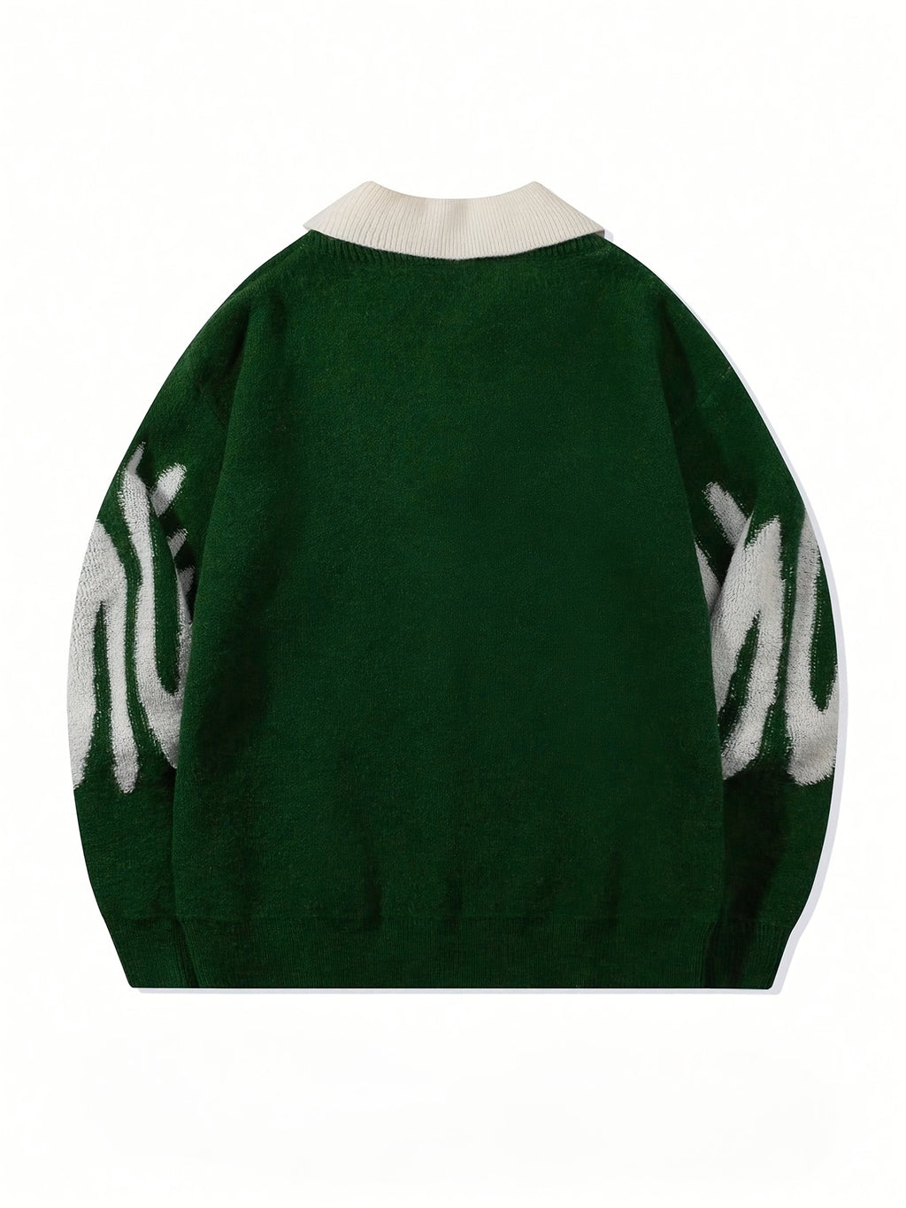 Suéter Casual de Hombre – Estilo College, Oversize