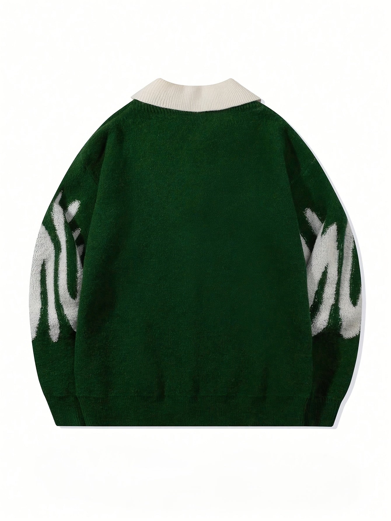 Suéter Casual de Hombre – Estilo College, Oversize