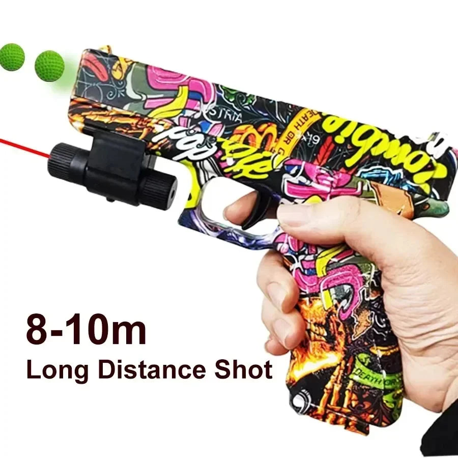 Manual Loading Pistol G17 Soft Bullets  Foam Handgun Airsoft  Toys Gun CS Shooting Games Weapons Outdoor Sports Gift for Boys