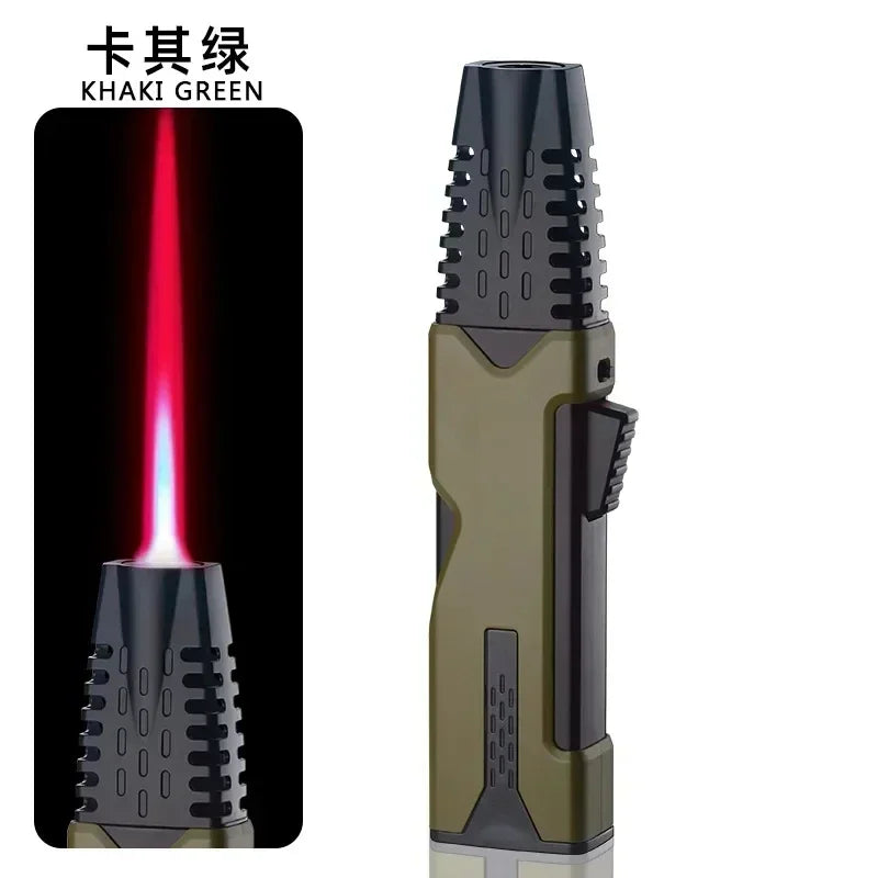 New Hot New Outdoor Windproof Turbo Torch Gas Lighter 360 ° Use Red Flame Jet Lighter Welding Gun Jewelry Welding Cigar Lighter