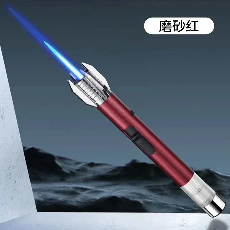 New Hot New Outdoor Windproof Turbo Torch Gas Lighter 360 ° Use Red Flame Jet Lighter Welding Gun Jewelry Welding Cigar Lighter