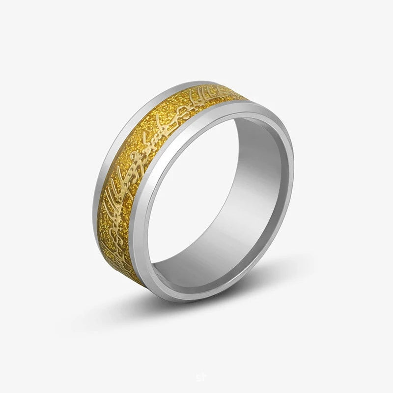 8mm Stainless Steel Domineering Dragon Pattern Rings for Men Women Punk Inlaid Blue Carbon Fibre Ring bagues pour femme