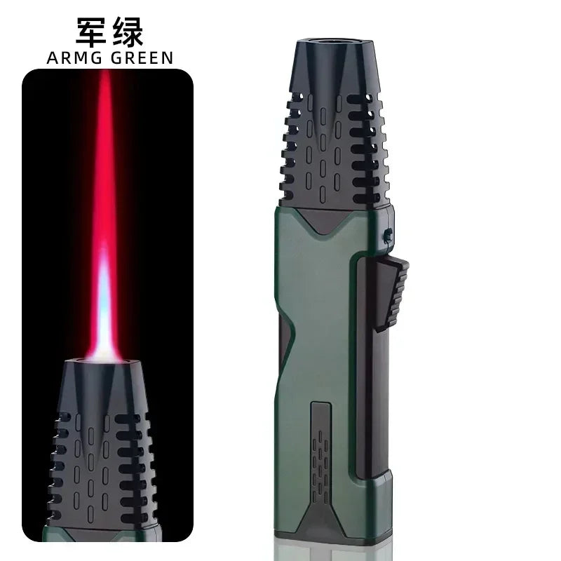 New Hot New Outdoor Windproof Turbo Torch Gas Lighter 360 ° Use Red Flame Jet Lighter Welding Gun Jewelry Welding Cigar Lighter