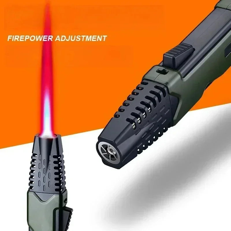 New Hot New Outdoor Windproof Turbo Torch Gas Lighter 360 ° Use Red Flame Jet Lighter Welding Gun Jewelry Welding Cigar Lighter