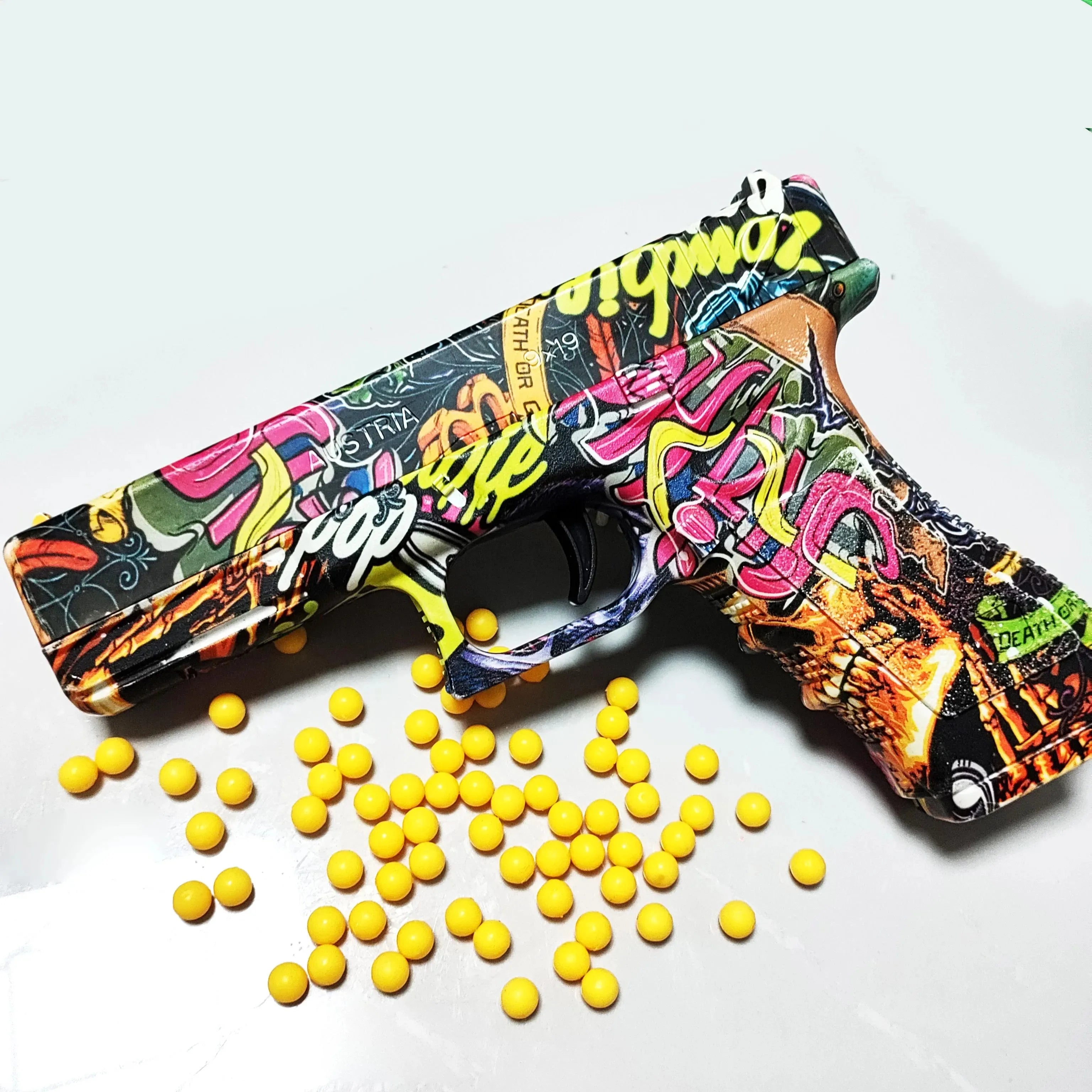 Manual Loading Pistol G17 Soft Bullets  Foam Handgun Airsoft  Toys Gun CS Shooting Games Weapons Outdoor Sports Gift for Boys