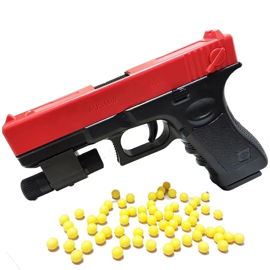 Manual Loading Pistol G17 Soft Bullets  Foam Handgun Airsoft  Toys Gun CS Shooting Games Weapons Outdoor Sports Gift for Boys