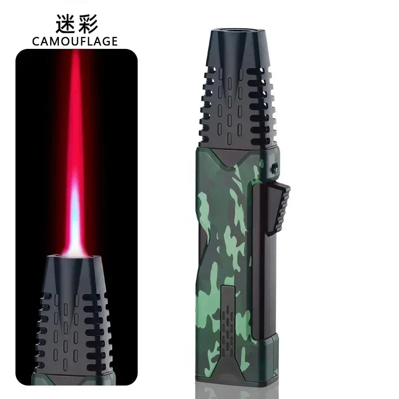 New Hot New Outdoor Windproof Turbo Torch Gas Lighter 360 ° Use Red Flame Jet Lighter Welding Gun Jewelry Welding Cigar Lighter