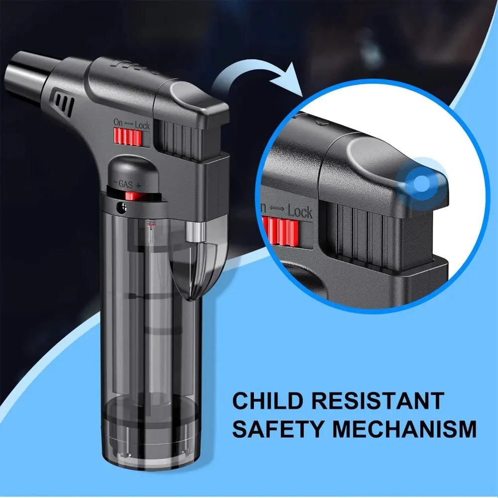 Welding Torch Lighters Windproof Lighter Butane Gas Lighter Smoke Cigar Accessories Outdoor Grilling Tools 2024 New Jet Ignition