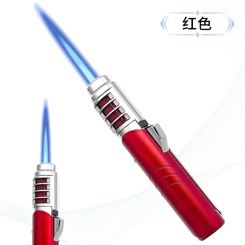 New Hot New Outdoor Windproof Turbo Torch Gas Lighter 360 ° Use Red Flame Jet Lighter Welding Gun Jewelry Welding Cigar Lighter
