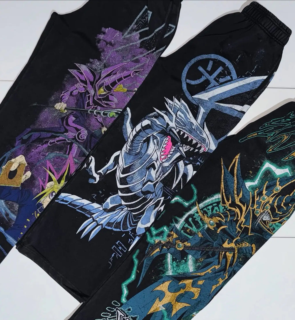 Pantalones Deportivos Yu-Gi-Oh – Oversized, Estilo Urbano / Hip Hop
