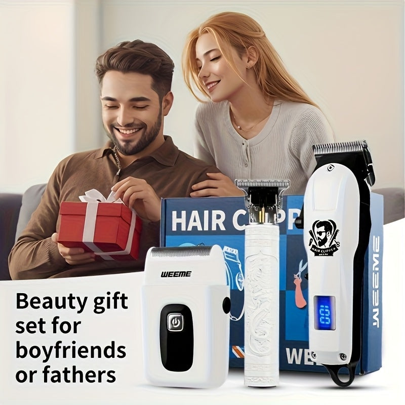 Weeme Hair Clipper & Shaver Set 3 en 1 – Hombre, Estilo Profesional y Barbería