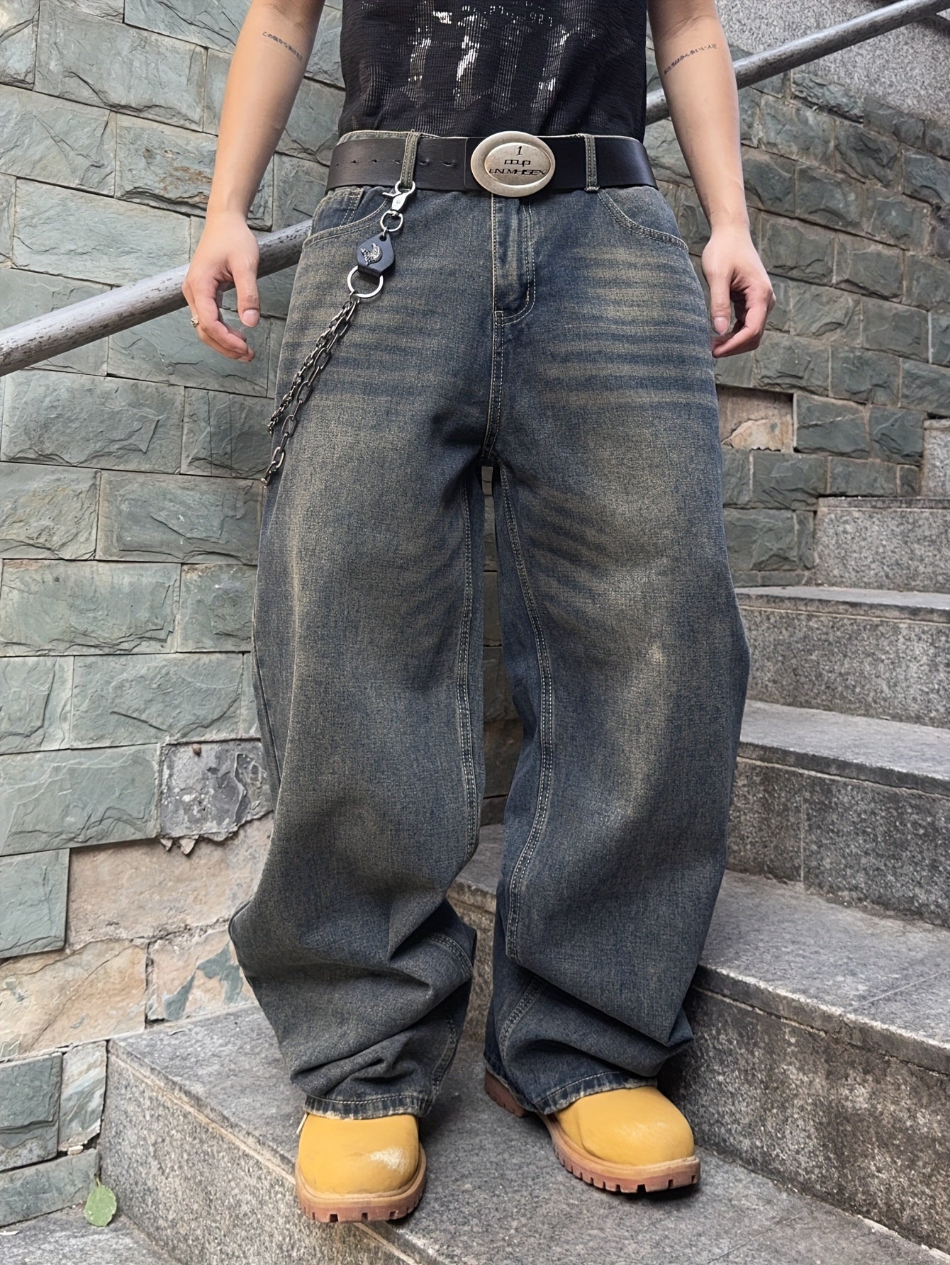 Vaqueros Urbanos de Corte Holgado – Denim Azul