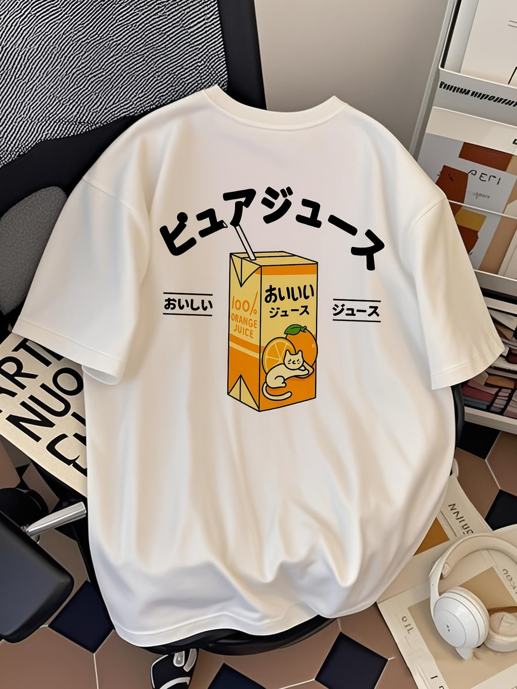 Camiseta Privathinker – Hombre, Diseño Japonés “Delicious Drink”