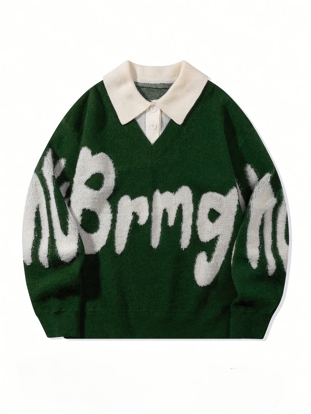 Suéter Casual de Hombre – Estilo College, Oversize