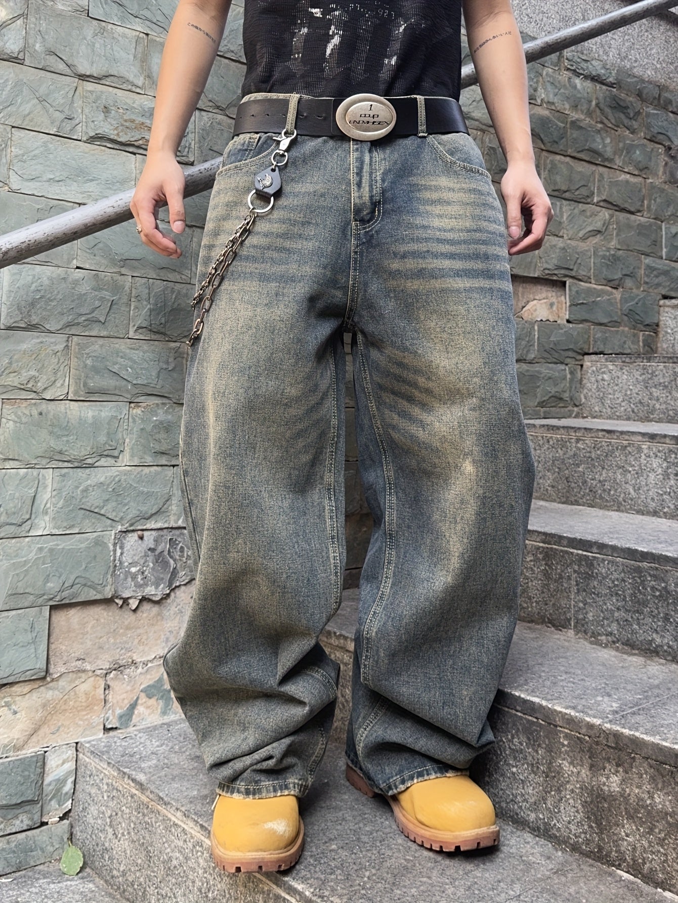 Vaqueros Urbanos de Corte Holgado – Denim Azul