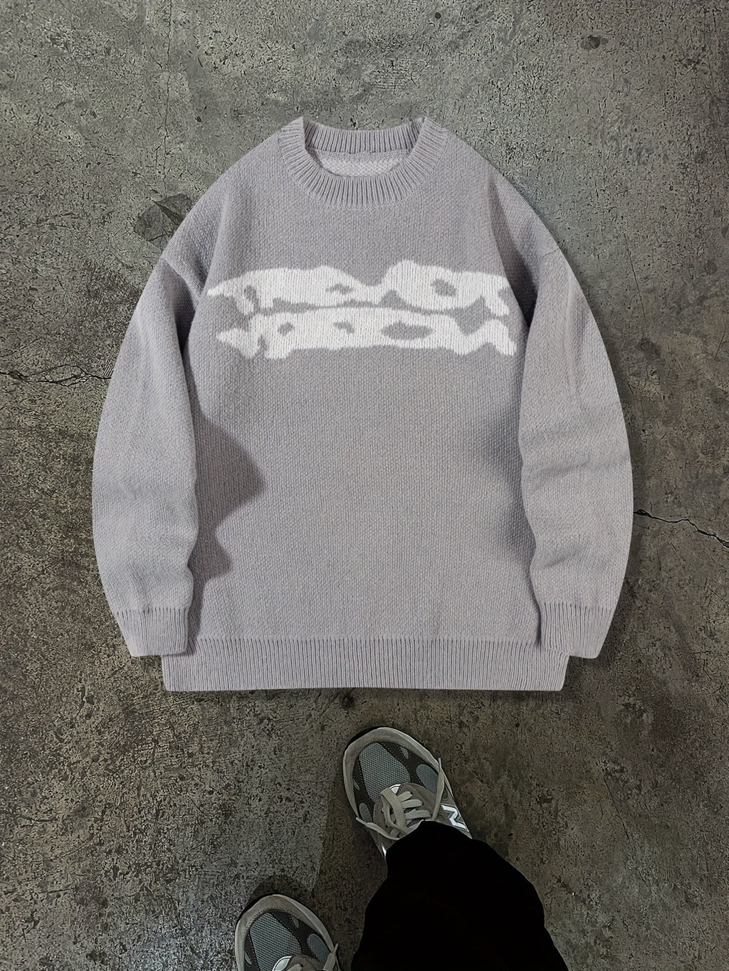 Suéter Oversize Unisex – Punto Color-Block, Cuello Redondo