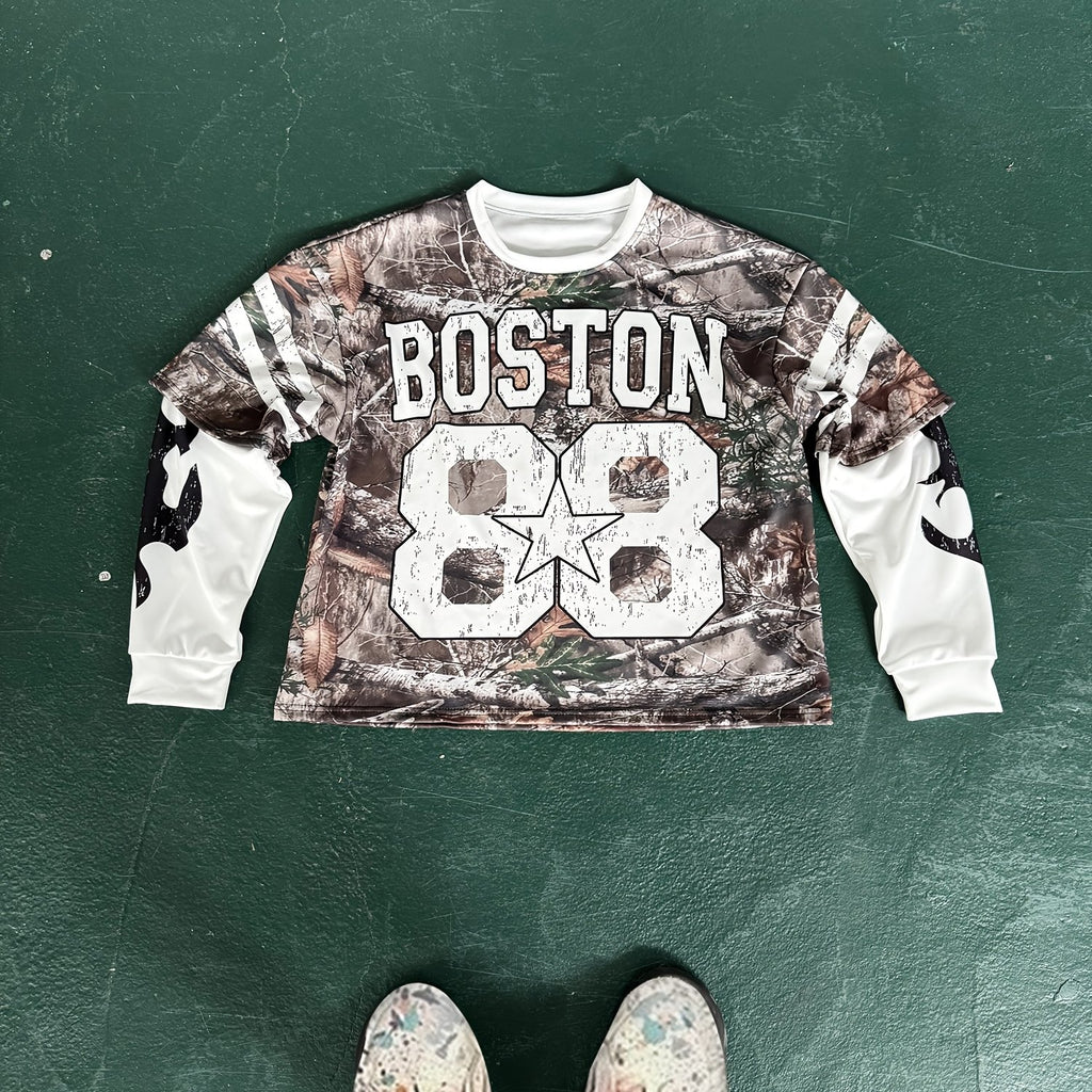 Sudadera Hombre – Letras y Ramas, Manga Larga, Casual