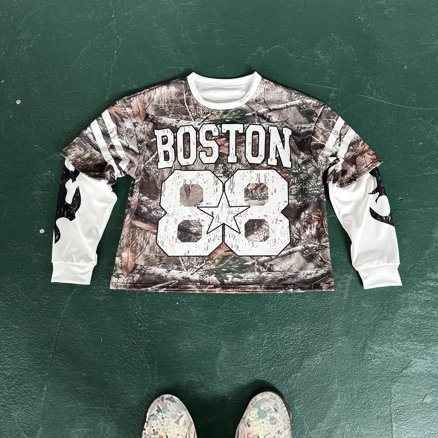 Sudadera Hombre – Letras y Ramas, Manga Larga, Casual