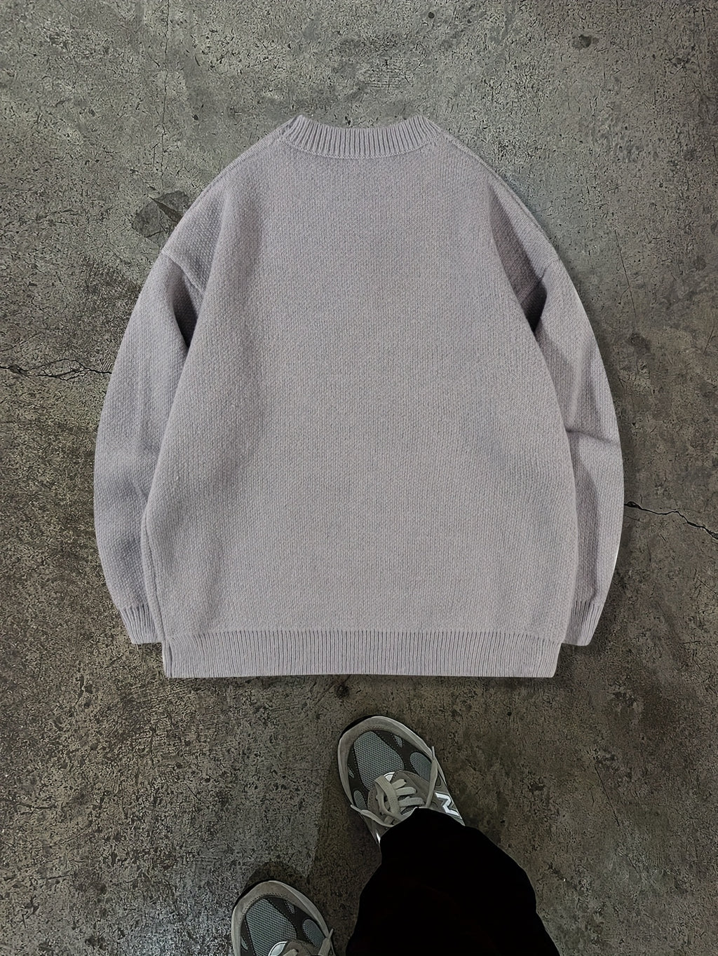 Suéter Oversize Unisex – Punto Color-Block, Cuello Redondo