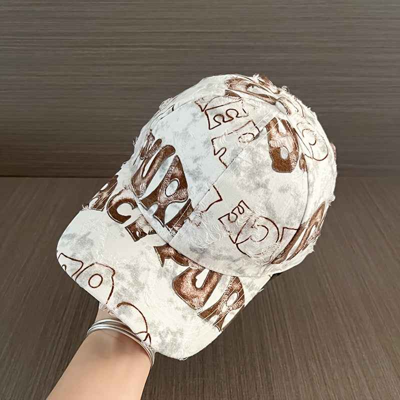 Gorras Vintage con Letras – Unisex, Desgastado