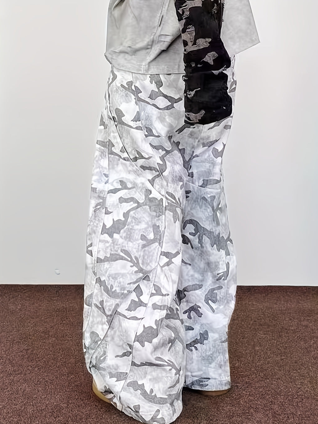 Pantalones Cargo Hombre – Camuflaje, Corte Amplio, Casual