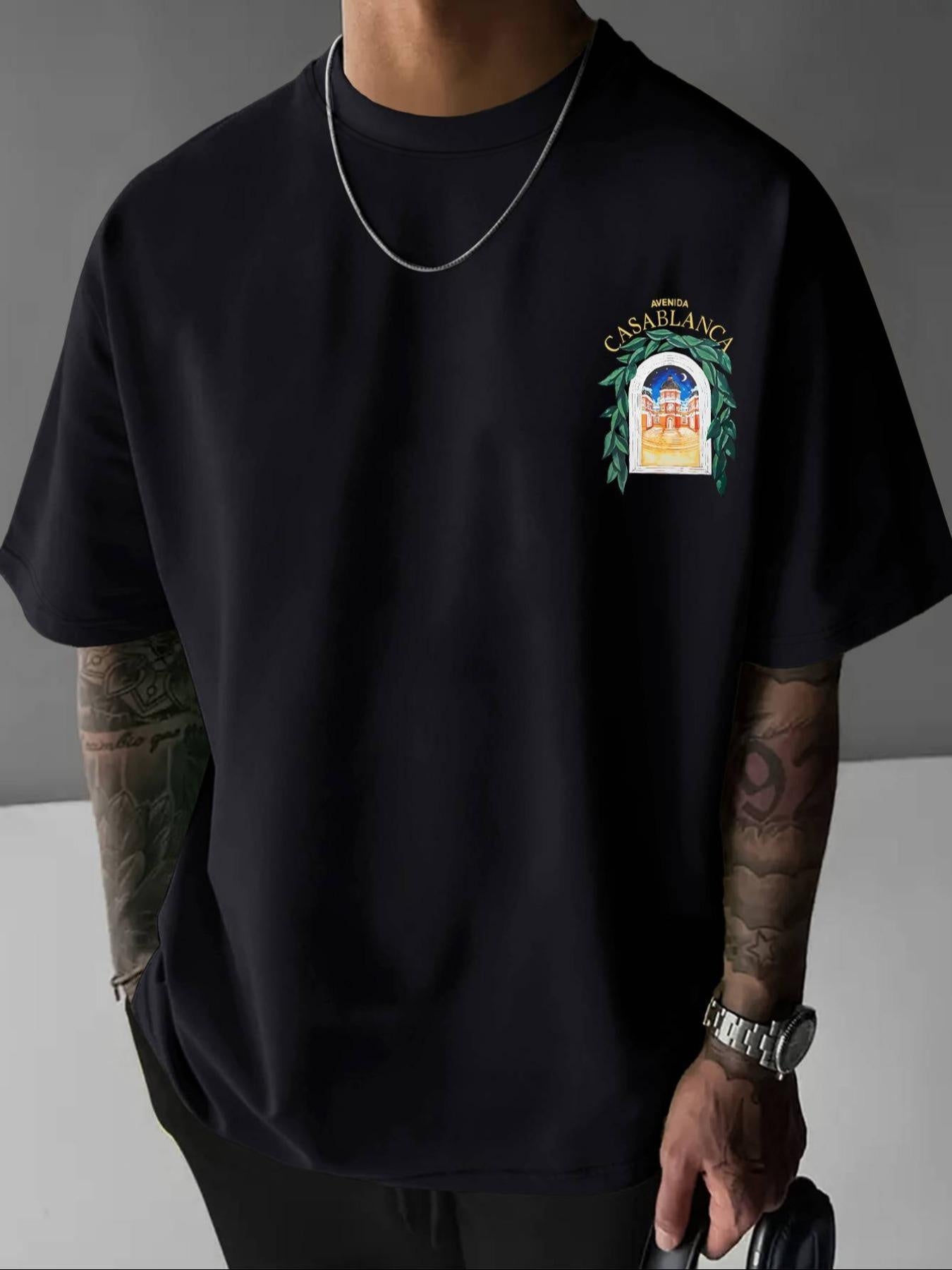 Camiseta Casablanca – Hombre, Casual y Vintage