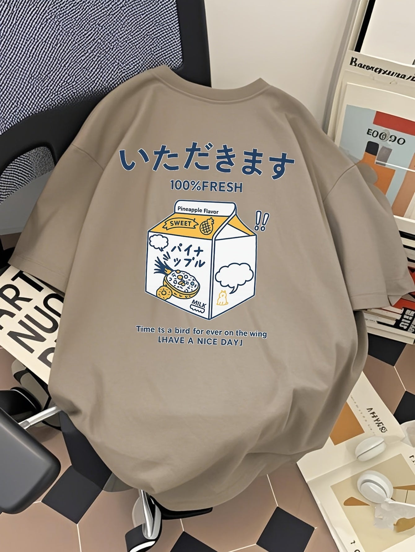 Camiseta Privathinker – Hombre, Diseño Japonés “Delicious Drink”