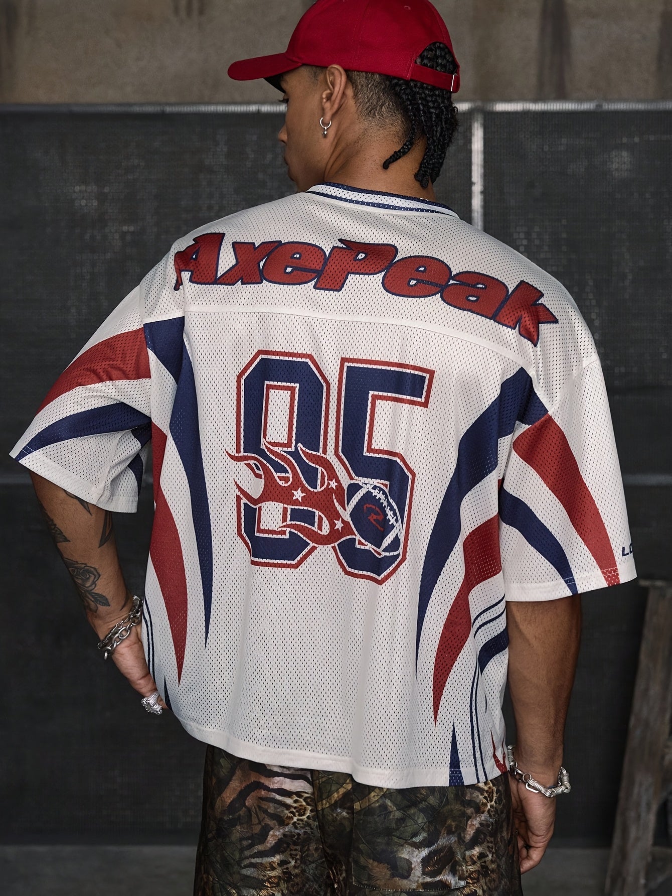 Camiseta Casual de Cuello en V – Hombre, Rayas Blancas y Azules