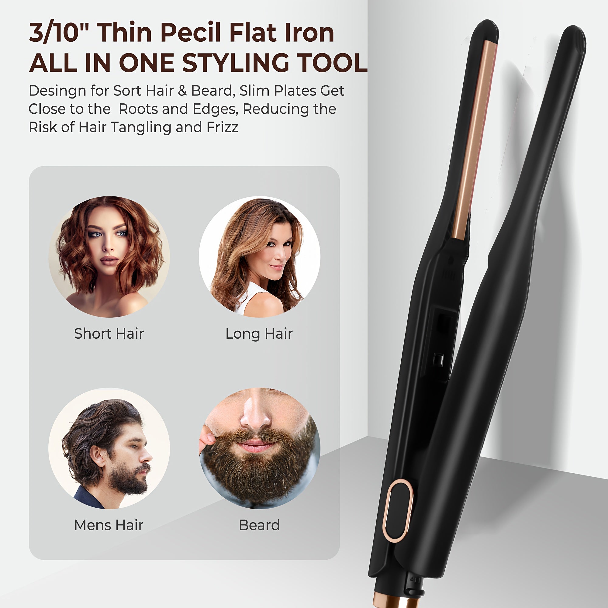 Atopskins Cepillo Alisador – Hombre y Mujer, Estilo Profesional y Cuidado Personal